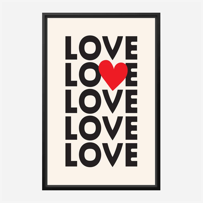 Love Love Love Art Print